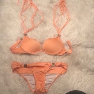 VS orange string swimsuit